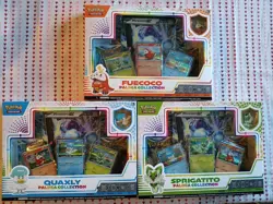 Pokemon TCG Paldea Collection Box Set Fuecoco, Quaxly, Sprigatito Lot ×3 (MINTY) - Image 1