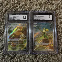 Pokemon TCG Slab Lot Of 2 Mint Japanese + Free Pokemon Pack - Image 1