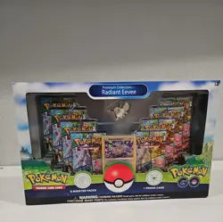 Pokemon TCG: Pokemon GO Premium Collection Box Radiant Eevee & Shiny Eevee Pin 820650850523 - Image 1