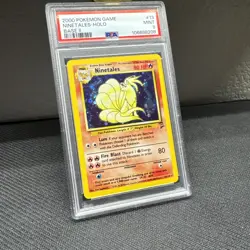 2000 Pokemon Base Set ll (2) 13 NINETALES-HOLO PSA 9 - Image 2