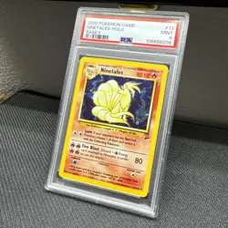 2000 Pokemon Base Set ll (2) 13 NINETALES-HOLO PSA 9 - Image 3