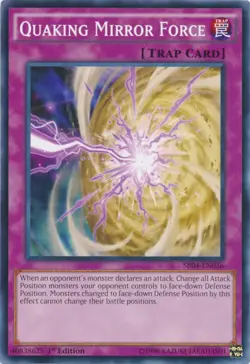 Quaking Mirror Force - SR04-EN036 - Common - 1st Edition - Lightly Played - Image 1