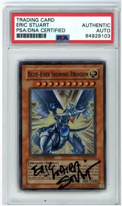 PSA Signed Eric Stuart Blue-Eyes Shining Dragon Limited Edition MOV-EN001 - Image 1