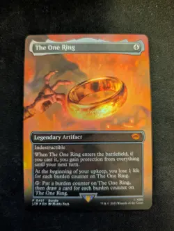 FOIL BORDERLESS The One Ring / LOTR Gift Bundle (LTR 2023) NM Eng MTG - Image 1