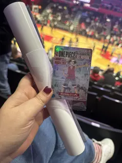 One Piece Monkey D. Luffy College Basketball Promo Card And Poster Brand New - Image 1