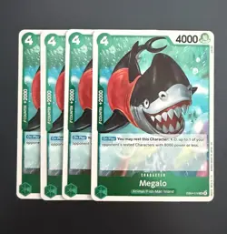 One Piece TCG | Megalo EB04-018 R Foil Playset (x4) - The Azure Sea's Seven NM - Image 1