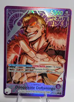 One Piece TCG Donquixote Doflamingo Alternate Art Azure Sea's Seven #OP14-060 NM - Image 1