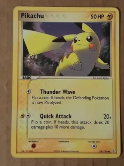 Pokemon Pikachu 78/110 ex Holon Phantoms NM See Pictures - Image 1