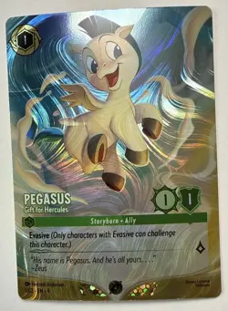 Disney Lorcana Pegasus - Gift for Hercules 1/C2 Challange Promo Foil English - Image 1