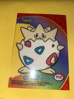 2000 Topps Pokemon TV Animation Edition Series 3 Clear Togepi #PC8 - Image 3
