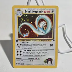 Erika's Dragonair 1st Edition 004/132 Pokemon Gym Heroes Card LP Clean! - Image 1