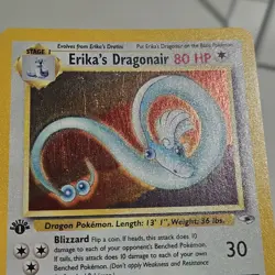 Erika's Dragonair 1st Edition 004/132 Pokemon Gym Heroes Card LP Clean! - Image 4
