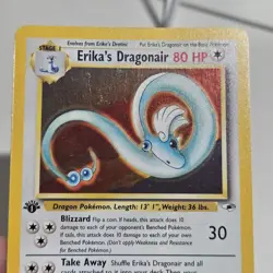 Erika's Dragonair 1st Edition 004/132 Pokemon Gym Heroes Card LP Clean! - Image 5