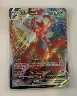 Scizor Vmax 119/189 Darkness Ablaze MINT Full Art Ultra Rare Pokemon Card🔥🔥 - Image 1