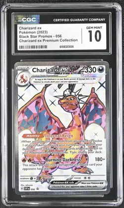 Charizard ex 056 CGC GEM MINT 10 Sv: Scarlet & Violet Promo Cards Holo - Image 1