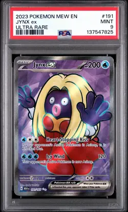 Pokemon Jynx EX TCG Scarlet & Violet Holo Ultra Rare Card 191/165 PSA 9 Mint - Image 1