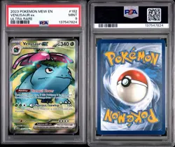 Pokemon TCG Venusaur EX Scarlet & Violet Holo Ultra Rare Card 182/165 PSA 9 - Image 2
