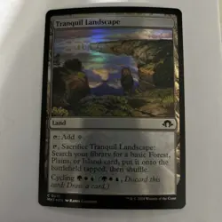 Tranquil Landscape Modern Horizons 3 Foil Magic The Gathering Mtg LP - Image 1