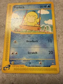 Pokemon TCG Aquapolis Psyduck Card 104/147 Non-holo LP!! - Image 1