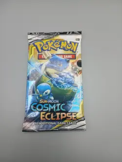 Pokemon Sun & Moon Cosmic Eclipse SEALED Booster Pack x 1 - Image 1