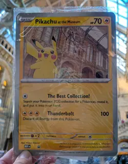 Pokemon x Natural History Museum Pikachu At The Museum Jumbo IN HAND - Image 1