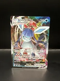 Pokemon TCG Glaceon VMAX Evolving Skies Holo Ultra Rare Card 041/203 - Image 1