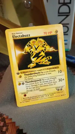 ⚡1999 Pokemon TCG Electabuzz 20/102 1st Edition Base Set Excellent -NM Vintage - Image 2