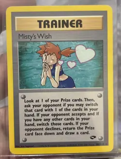 Pokemon Card - Misty's Wish Gym Challenge 108/132 Rare LP - Image 1