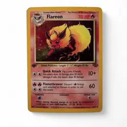 Flareon 1999 Jungle 3/64 1st Edition Holo Rare 70 HP Vintage Pokemon Card - Image 1