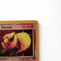 Flareon 1999 Jungle 3/64 1st Edition Holo Rare 70 HP Vintage Pokemon Card - Image 2