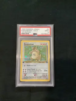 Pokemon Jungle 1st Edition 1999 Pokemon Jungle Kangaskhan Holo 1st Ed PSA 9 (863 - Image 1