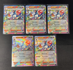 x5 Cinderace ex 028/142 Stellar Crown Ultra Rare Holo Pokemon TCG NM - Image 1