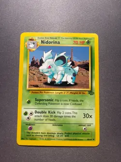 Pokemon TCG Nidorina Jungle 40/64 Unlimited 1999-2000 Wizards Base Set - Image 1