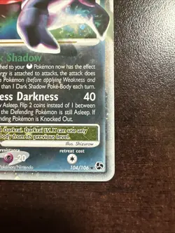 Darkrai LV. X 104/106 Pokemon TCG Great Encounters MP (surface Scratches) - Image 4
