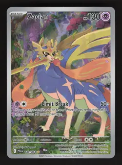 Zacian 100/094 Pokemon Phantasmal Flames Holo Full Art Card - Image 1