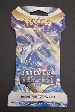 Pokemon Sword & Shield Silver Tempest Sleeved Booster Pack 820650850929 - Image 1