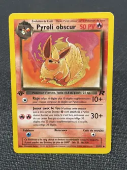 Pokemon TCG Dark Flareon French 1st Edition 35/82 2000 Team Rocket Set Regular - Image 1