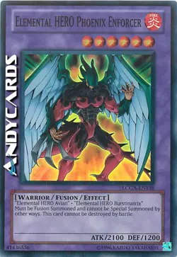 ELEMENTAL HERO PHOENIX ENFORCER • Super R • LCGX EN138 • Unl • Yugioh! ANDYCARDS - Image 1