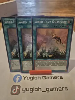 Yu-Gi-Oh World Legacy Guardragon X3 KICO 1st Edition Super Rare Light Played - Image 1