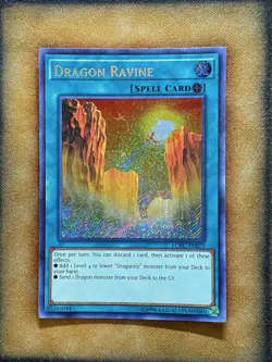 Yugioh Dragon Ravine LCKC-EN072 Secret Rare LP - Image 1