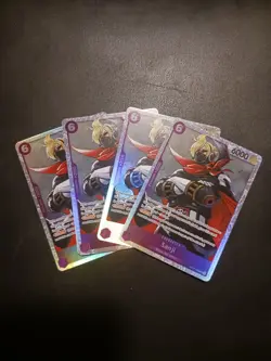 X4 One Piece Card Game TCG Sanji OP07-064 SR M/NM Condition - Image 1