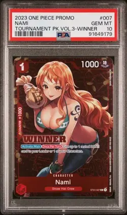 One Piece NAMI TOURNAMENT VOL.3 WINNER PSA 10 - Image 1