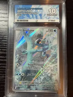 Pokemon TCG Articuno Card Journey Together 161/159 Ace 10 Gem Mint - Image 1