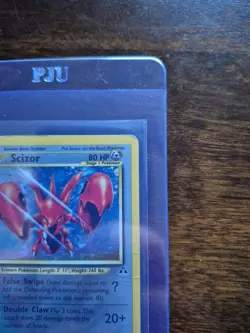 Pokemon TCG Scizor Neo Discovery 1st Edition Holo Card 10/75 - Creased - Image 4
