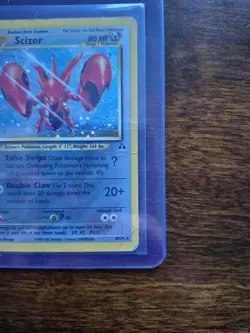 Pokemon TCG Scizor Neo Discovery 1st Edition Holo Card 10/75 - Creased - Image 5
