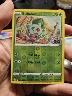 Rev Holo Pokemon Go TCG 3 Card LOT Bulbasaur Charmander Squirtle 001/078 - Image 4