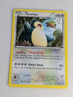 Snorlax 118/162 Non Holo Uncommon XY - BREAKthrough Pokemon TCG Card LP - Image 1