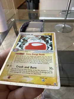 Pokemon TCG Electrode EX Holo Card 107/112 FireRed & LeafGreen 2004 Mint !! - Image 2
