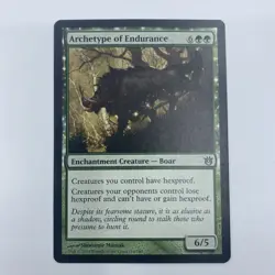 MTG Archetype of Endurance BNG LP Green Enchantment Creature Boar EDH Card - Image 1