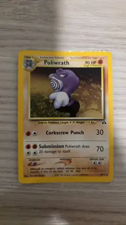Pokemon English - Holo - Pikachu Poliwrath - 2001 - 2 Card Lot - Image 3